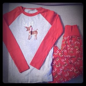 American Girl Reindeer Pajama Set